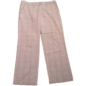 Gilmar Peach Tan Plaide 100% Cotton Lightweight Pants Men's Size XXL